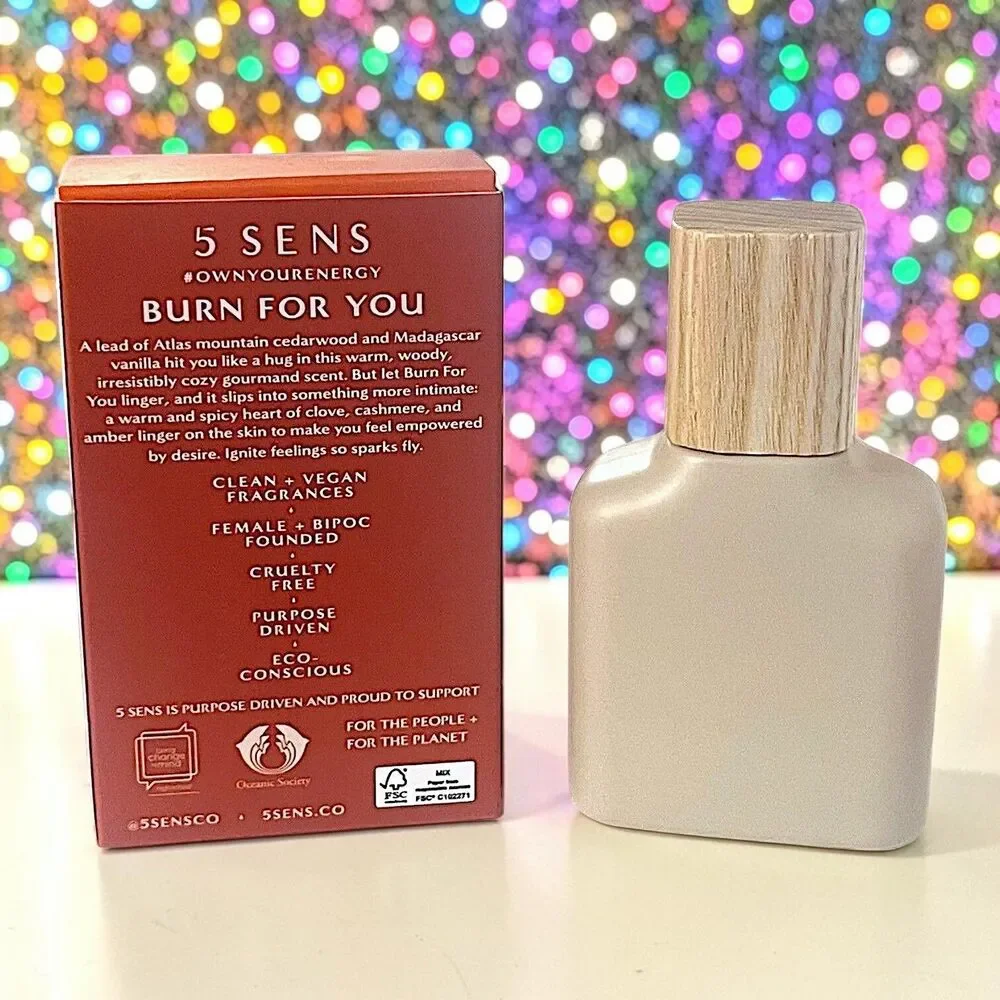 5 SENS Burn for You Fragrance 1.0 fl oz 30 ml full size New In Box RV $65